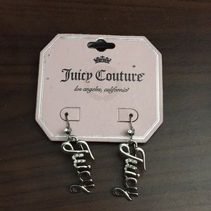 Juicy Couture “Juicy”dangling earrings in silver